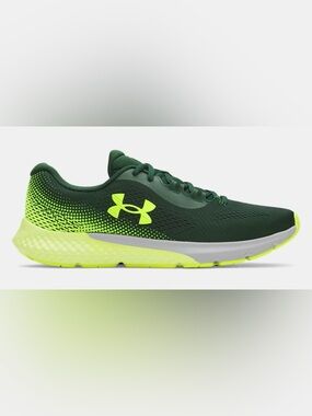 Under Armour Charged Rogue 4 Men's Running Shoe Size 10.5 Green/Yellow